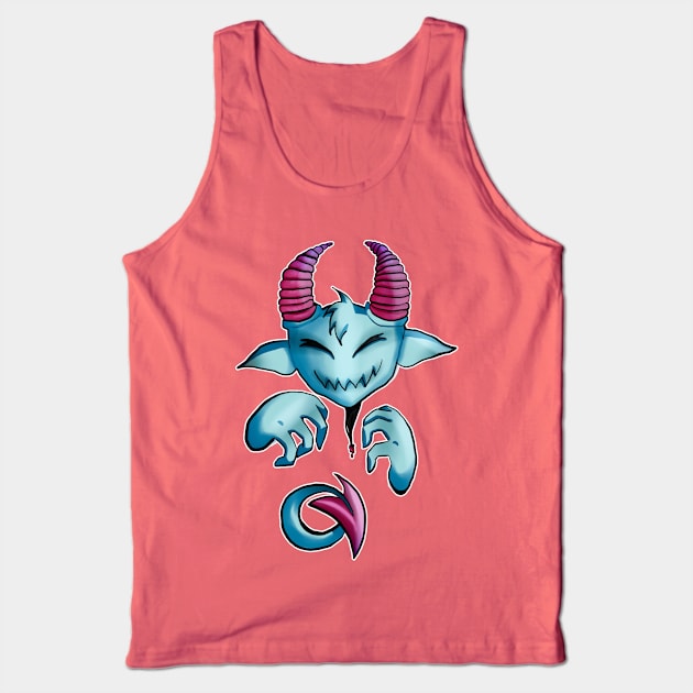 Ghostly Demon Tank Top by shikicraig